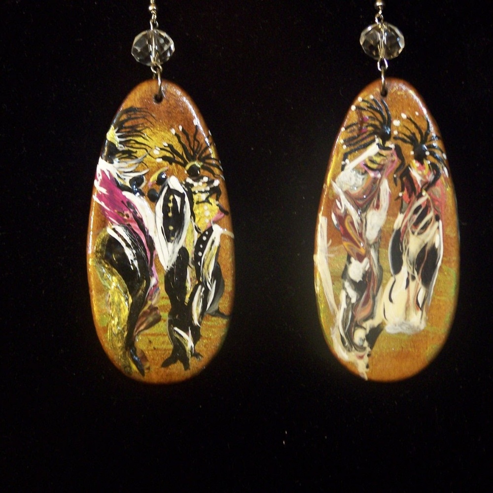 Hand painted Ethnic images one of a kind